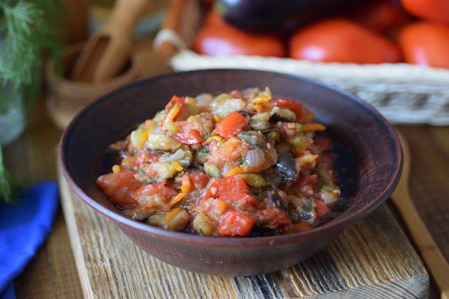 Соте из баклажан и кабачков с овощами на сковороде — рецепты с пошаговым фото