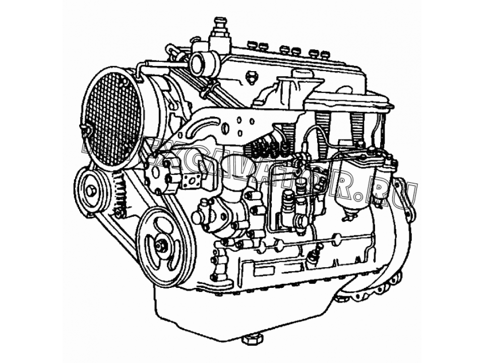 Схема и работа системы смазки двигателя на тракторе т–25