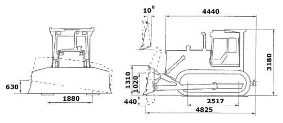 Бульдозер т-170 технические характеристики и устройство двигателя и других узлов, расход топлива