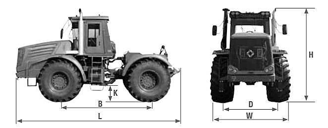Трактор к744 «кировец» — технические характеристики