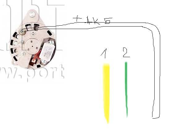 Генератор к которому подходит три провода заменить на генератор к которому подходит четыре провода и наоборот.