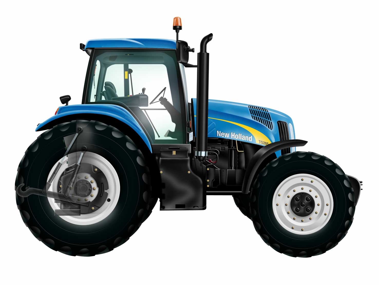 Трактор new holland t8040: описание