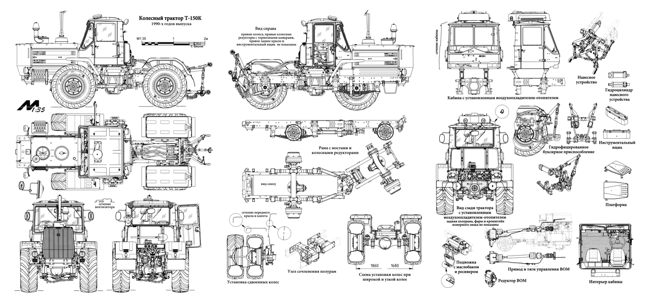 Универсальный трактор Т-150 технические характеристики