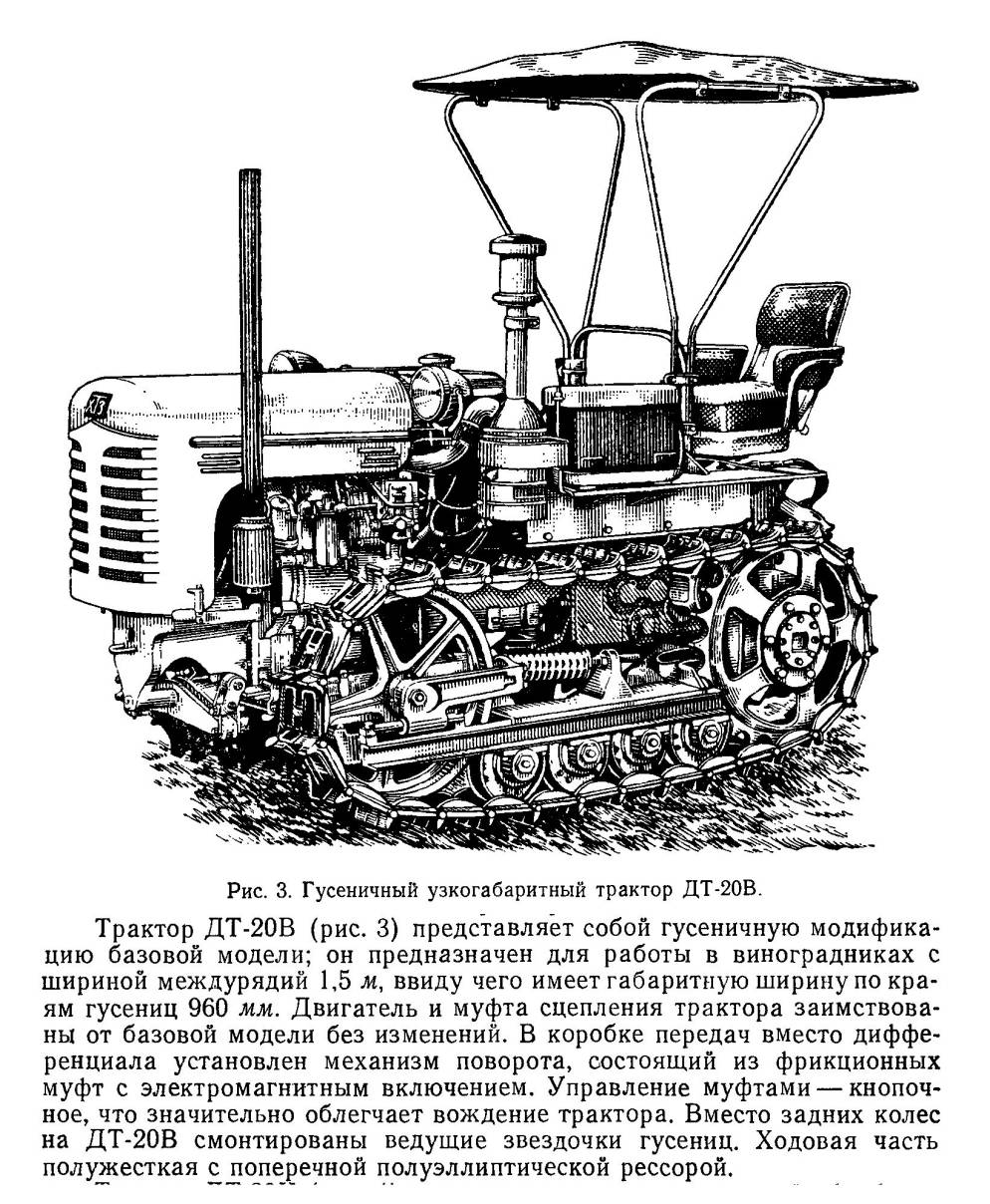 Технические характеристики трактора дт-20 и его модификации