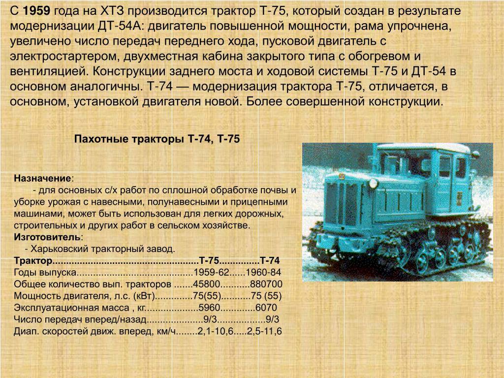Гусеничные тракторы российского производства