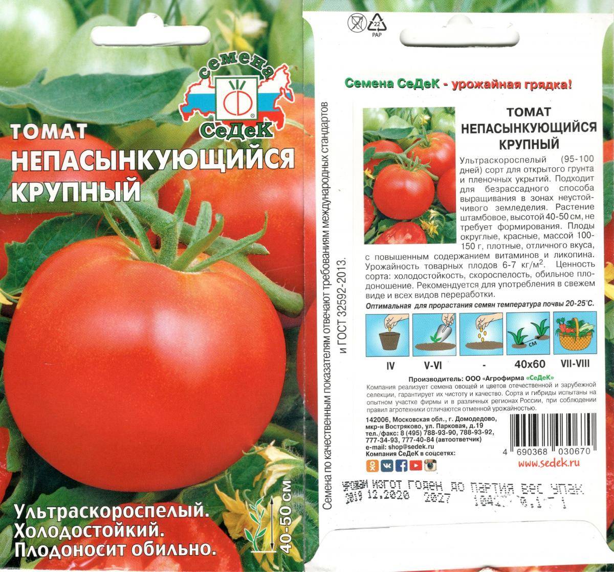 Томат непас: описание самых урожайных и сладких сортов непасынкующихся помидоров