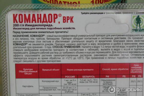 Методы борьбы с колорадским жуком на огороде с помощью «командор»