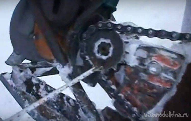 Самодельный снегоход из бензопилы — изготовление своими руками