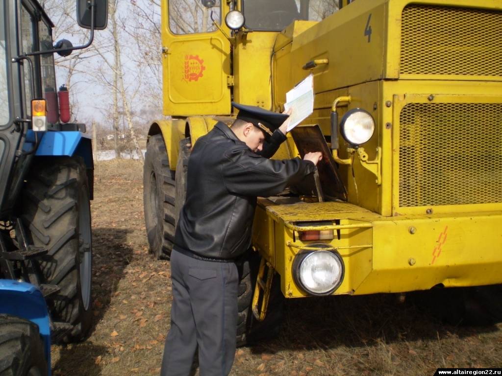 Порядок проведения государственного технического осмотра трактора или самоходной машины