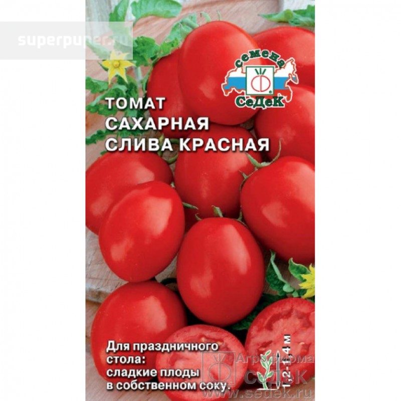 Описание отечественного томата Сахарная слива красная и его выращивание