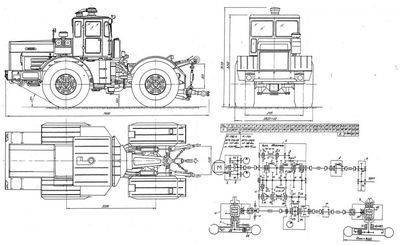 Технические характеристики трактора к-700 (кировец): размеры, вес