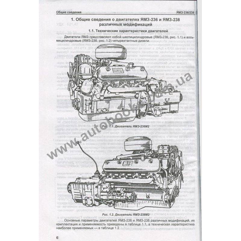 Двигатель ямз 238, описание и характеристики