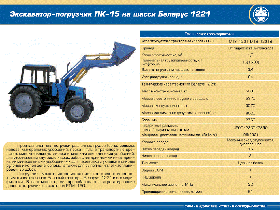 Мтз-82.1: технические характеристики