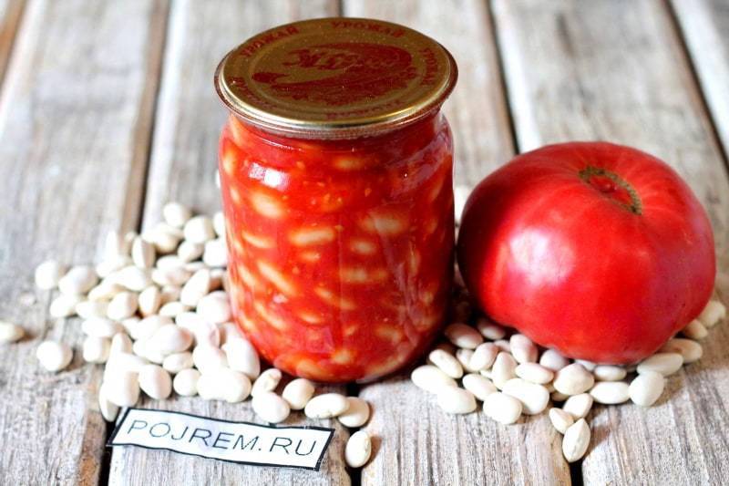 Рецепты на зиму фасоль в томатном соусе