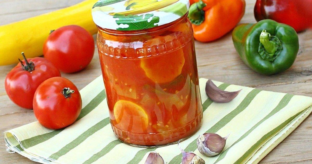 Лечо из болгарского перца с помидорами на зиму