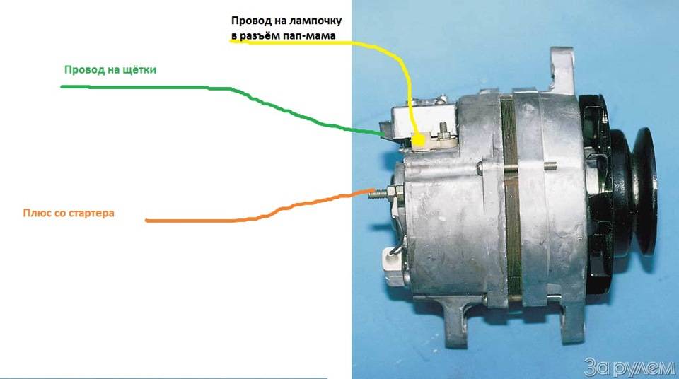Схема подключения проводов двигателя ямз