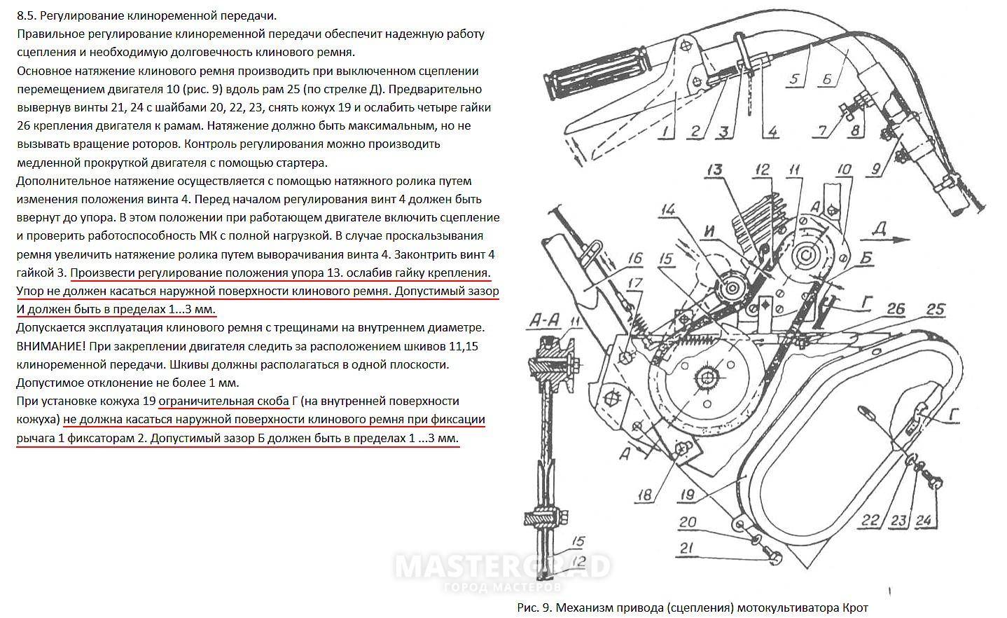 О мотокультиваторе «крот»: инструкция по эксплуатации и ремонту, характеристики