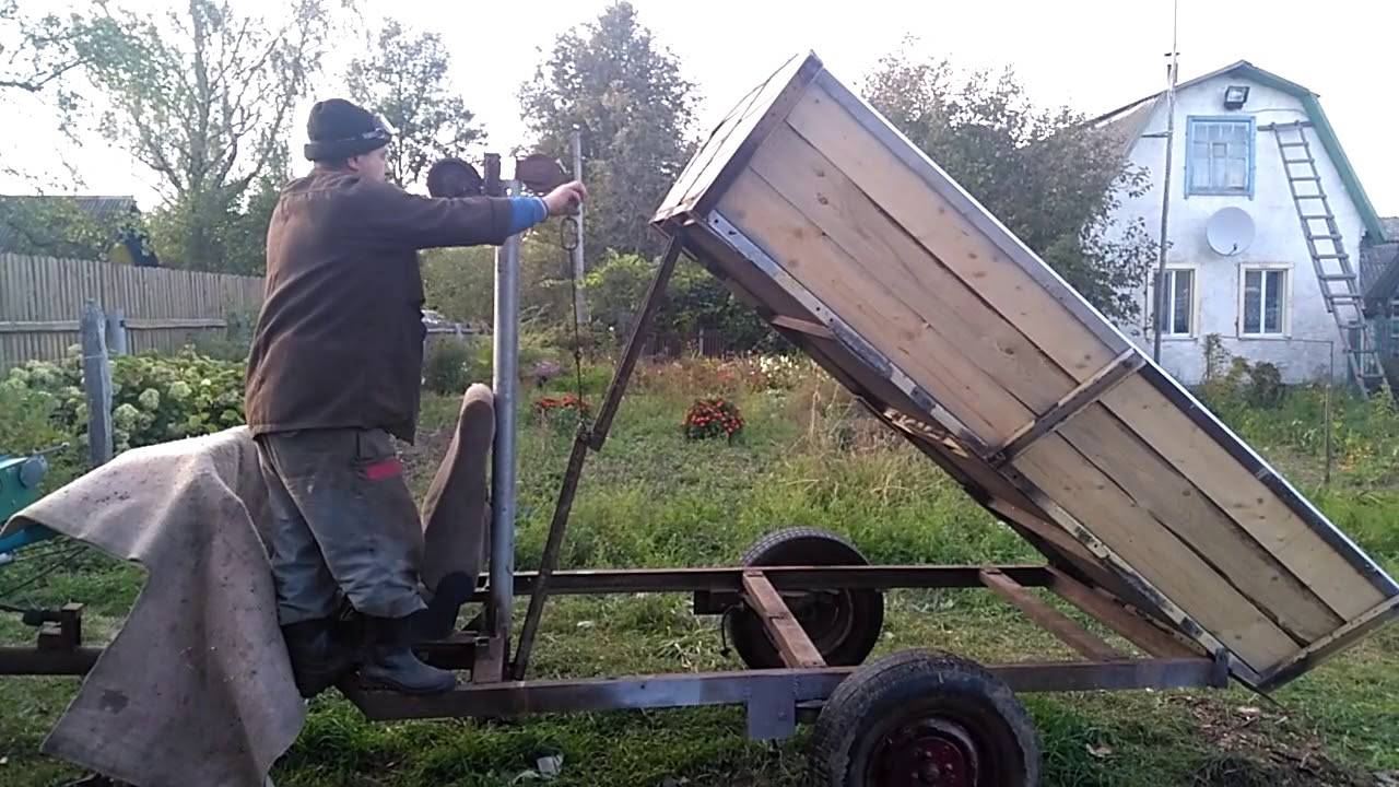 Прицеп для мотоблока своими руками