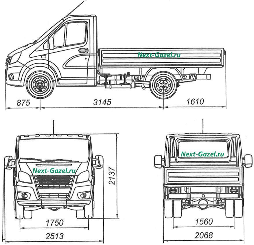 Характеристики и габариты фургонов скорой помощи на базе автомобилей ГАЗель