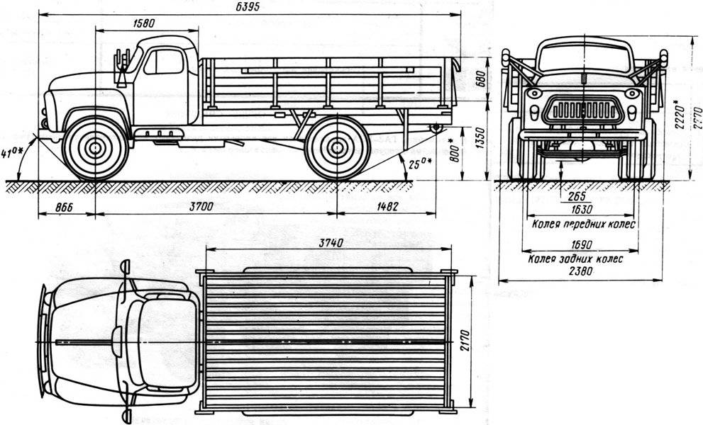 Схема электропроводки и технические параметры грузовика газ-5312