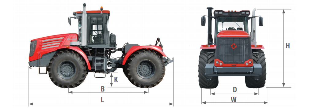 Универсальный трактор к 702 совмещает в себе возможности погрузчика и бульдозера
