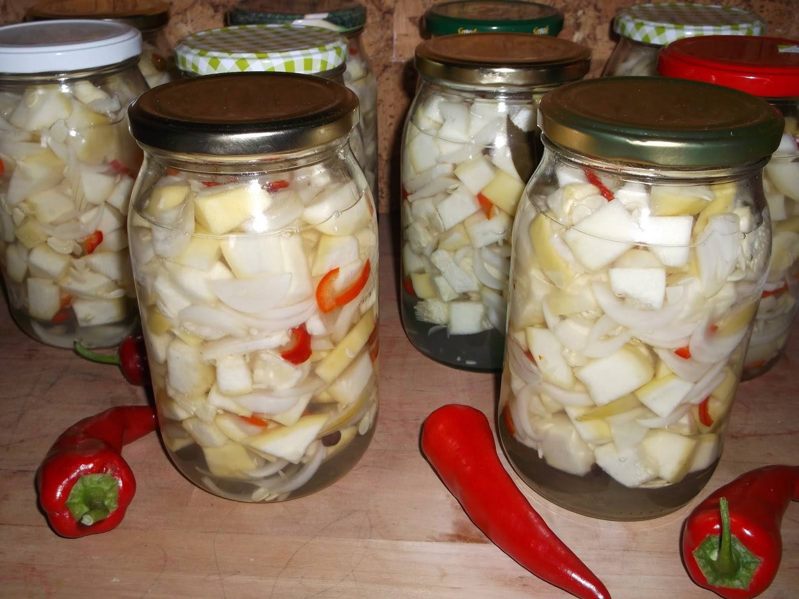 Маринованные патиссоны — вкусный рецепт заготовки на зиму