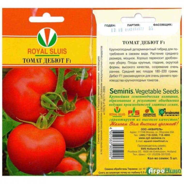 Описание гибридного сорта томата Дебют F1 и агротехнические правила выращивания