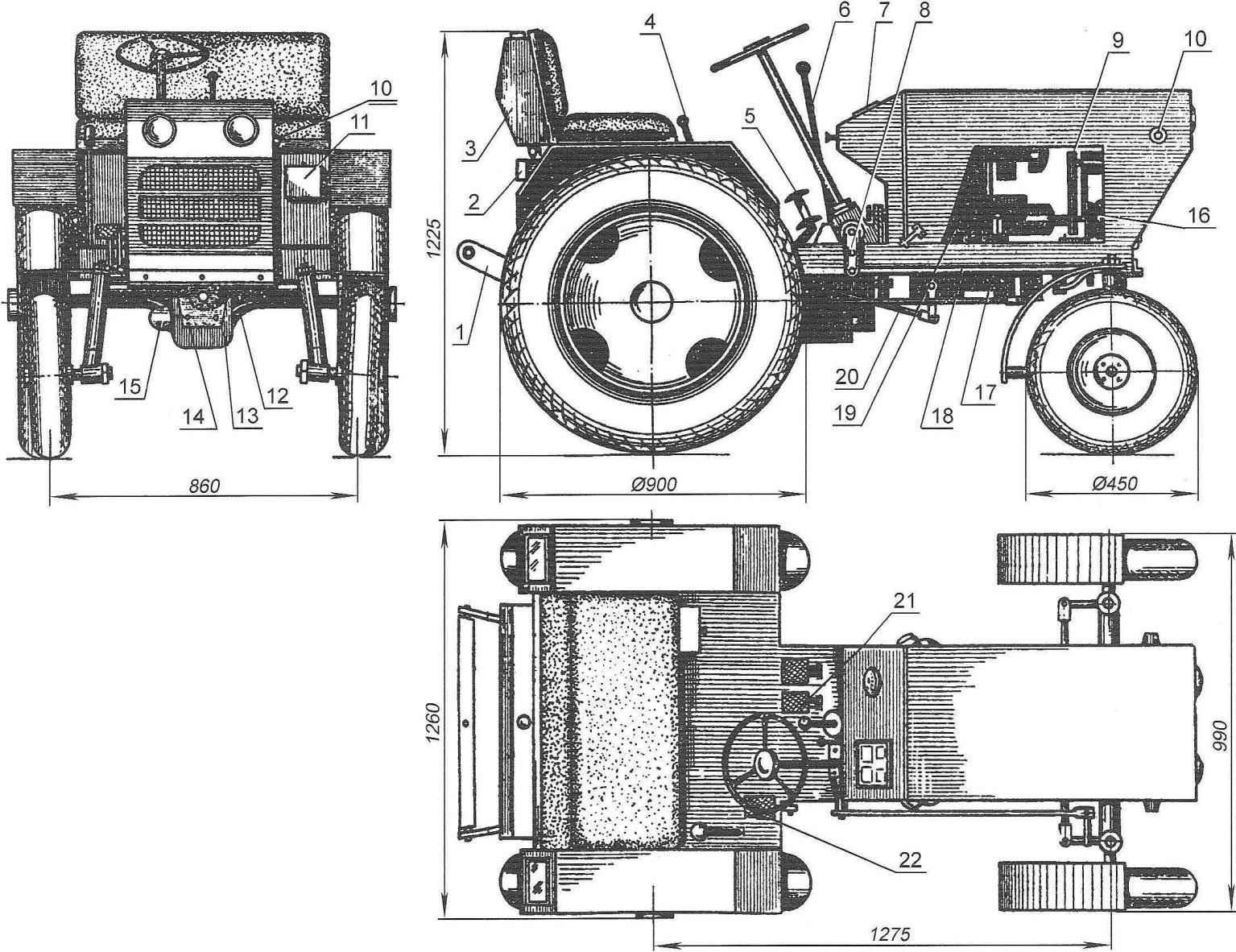 Трактор из жигулей своими руками: самодельный, двигателем ваз, как сделать, минитрактор, чертежи