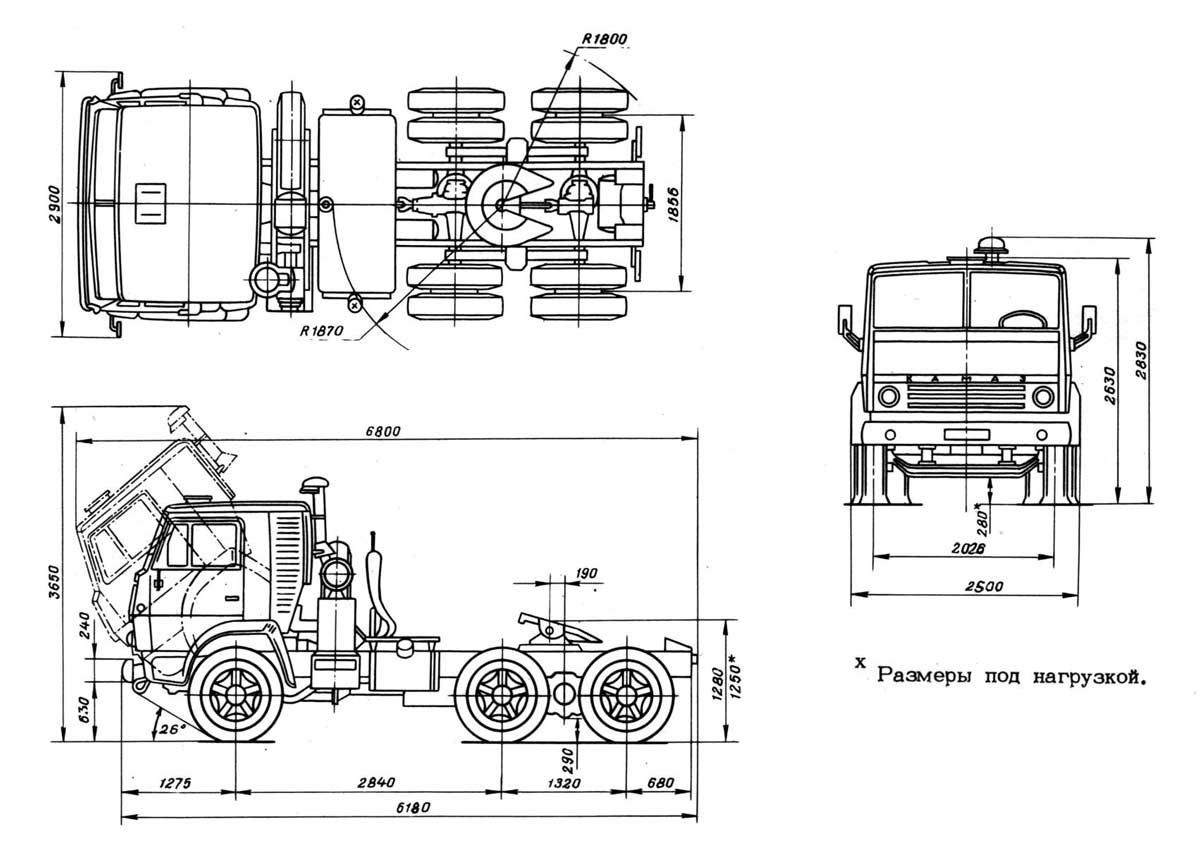 Обзор и технические характеристики седельного тягача камаз-5410