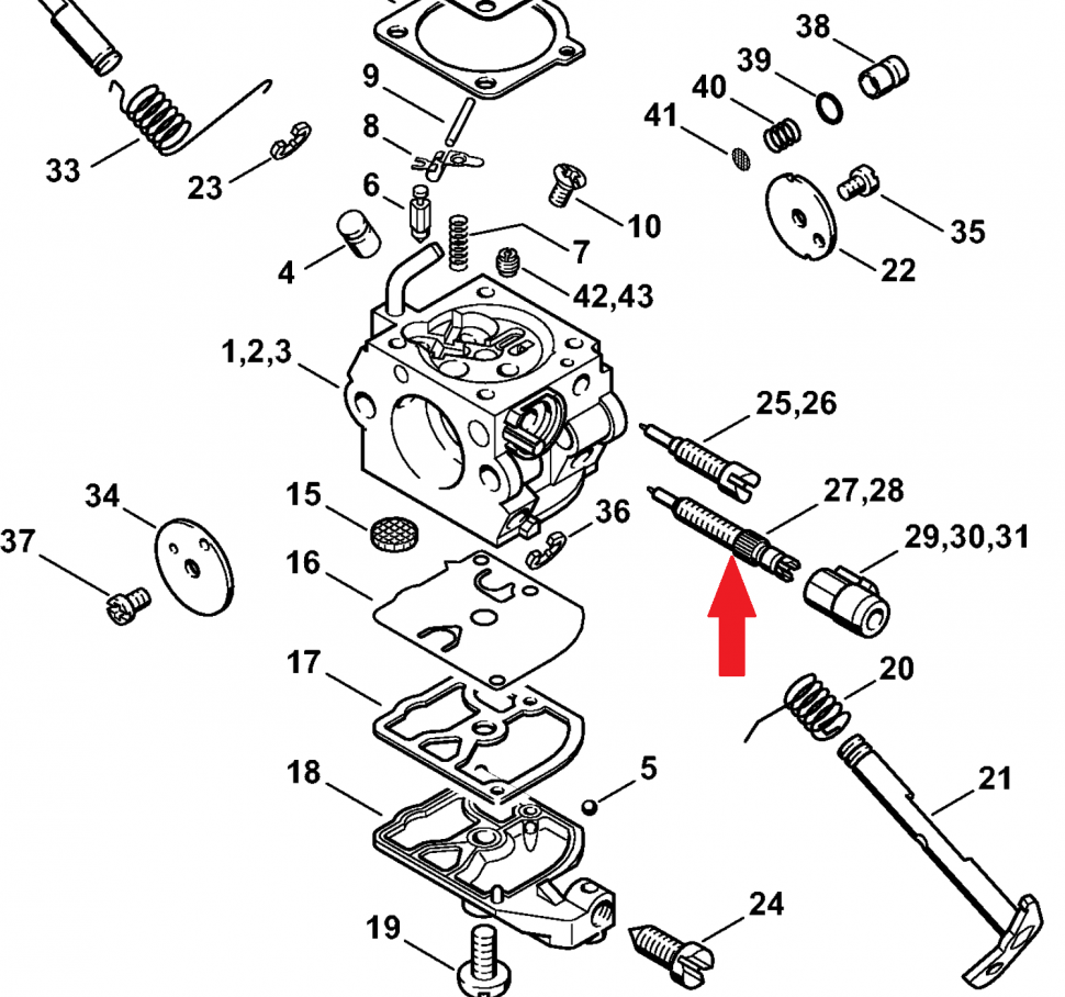 Заводские настройки бензопилы. Схема карбюратора бензопилы штиль 180. Партнёр 350 карбюратор винты l h. Схема карбюратора штиль МС 180. Сборка карбюратора штиль мс250.