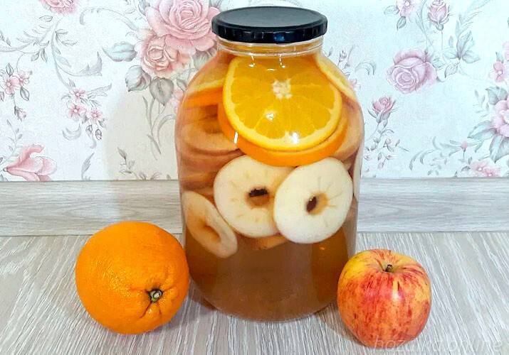 Компот из яблок на зиму — 9 простых рецептов