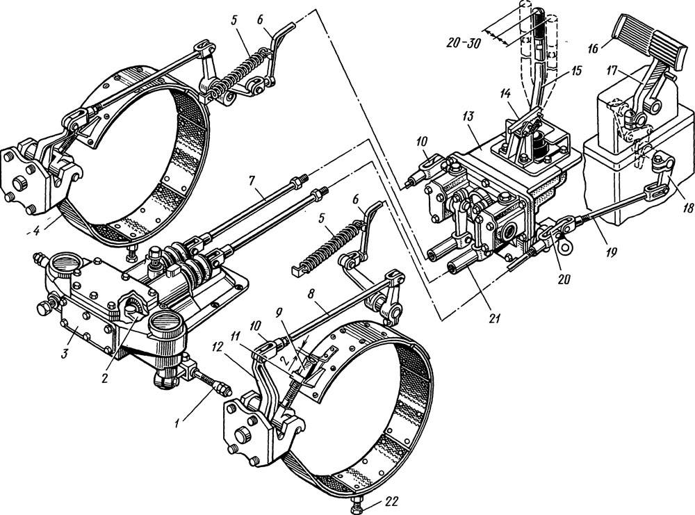 Тормозная система трактора мтз-82, конструктивные особенности и поломки