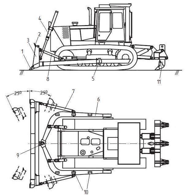 Бульдозер т-130: устройство, технические характеристики, схема, фото и видео