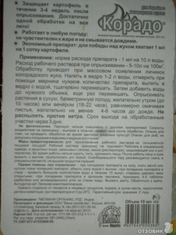 ᐉ средство «корадо» для картофеля от колорадского жука - roza-zanoza.ru