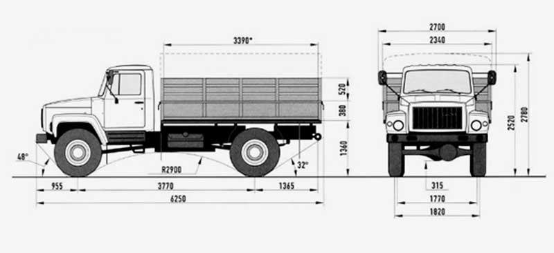 Газ 3308 схема