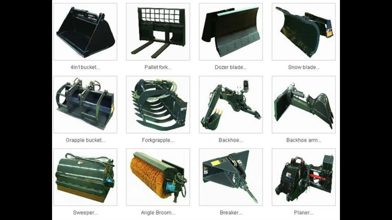 Разновидности навесного оборудования для фронтальных и мини-погрузчиков