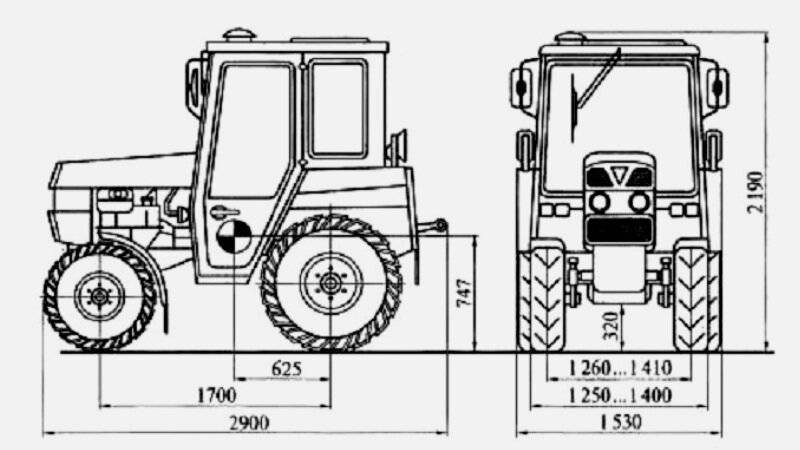 Конструкции трактора мтз-320, его техническая характеристика