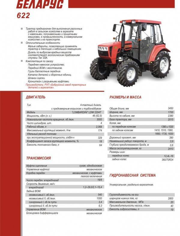 Трактор мтз 320 технические характеристики