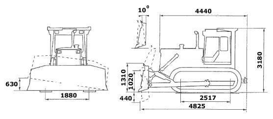 Вес бульдозера т 170. Трактор т-170 габариты. Габариты т 170 с отвалом. Ширина отвала бульдозера т-170. Габариты бульдозера т-170 с отвалом.