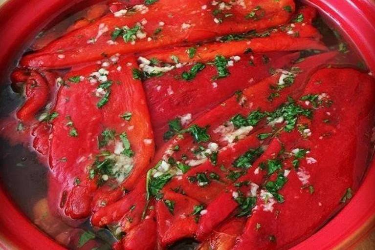 Печеный болгарский перец на зиму - 10 пошаговых фото в рецепте