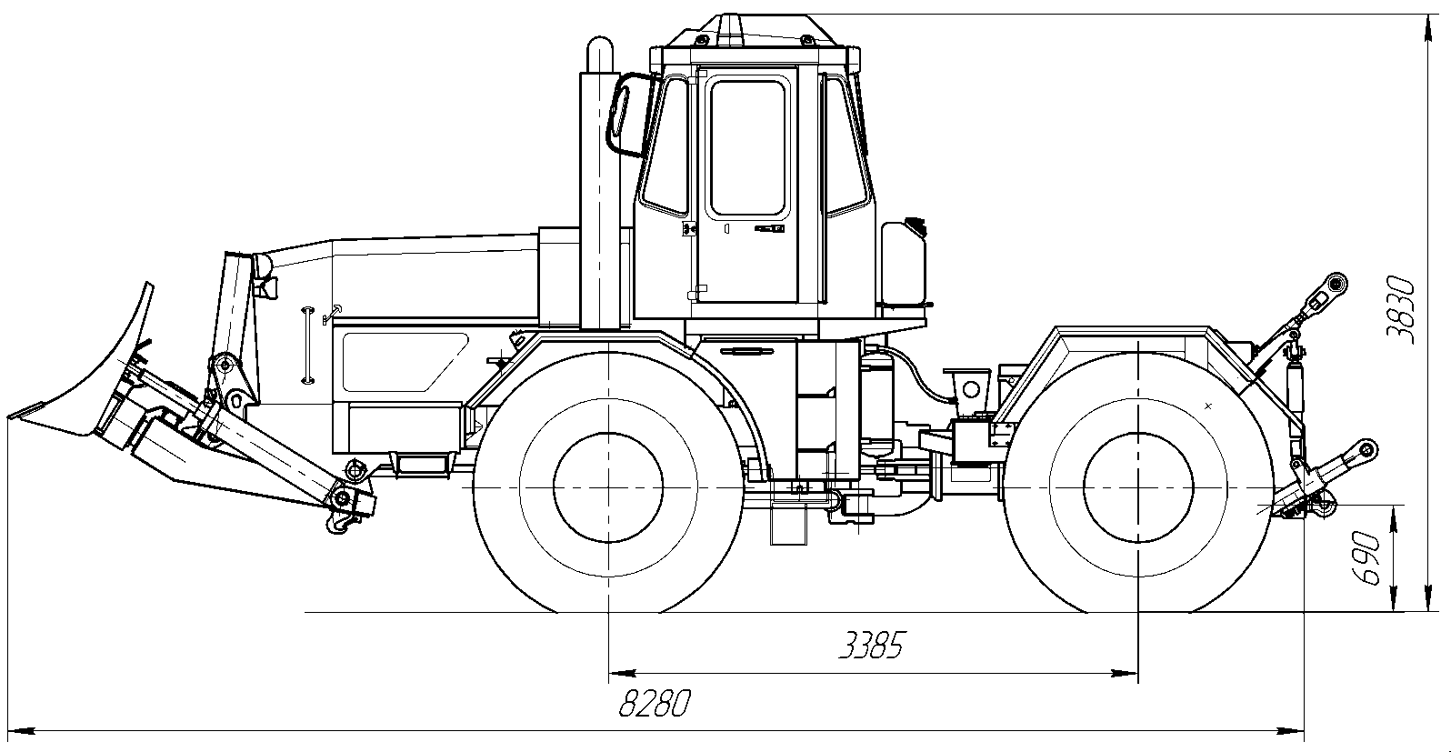 Схема кировец к 700 - 93 фото