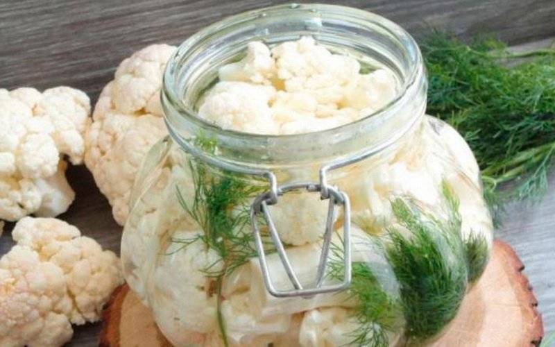Цветная капуста на зиму: заготовки и рецепты приготовления
