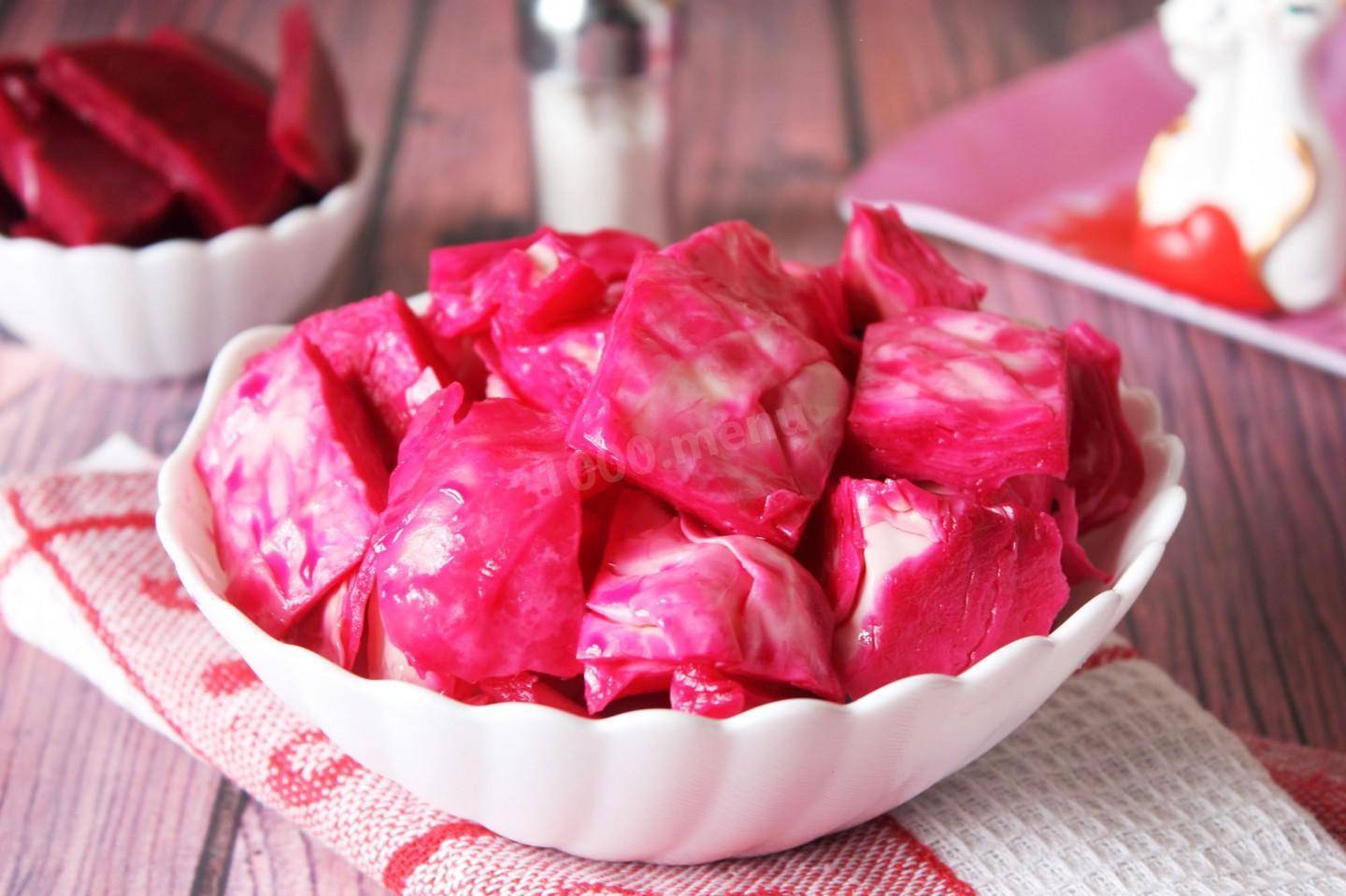 Маринованная капуста со свеклой: 5 вкусных рецептов быстрого приготовления