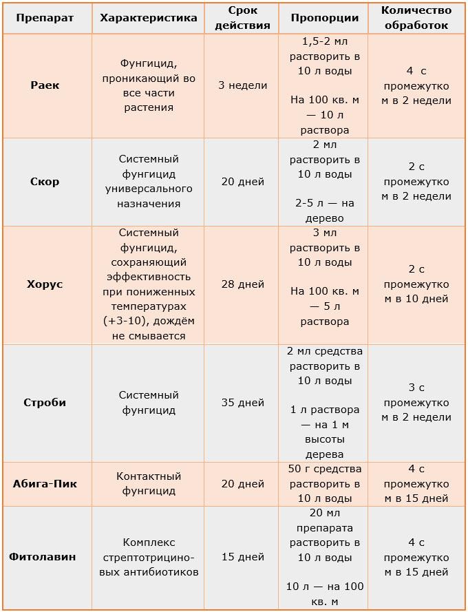 Можно ли опрыскивать смородину хорусом. Обработка деревьев препараты. Таблица совместимости препаратов для обработки сада. Препараты для опрыскивания. Таблица обработки плодовых деревьев.