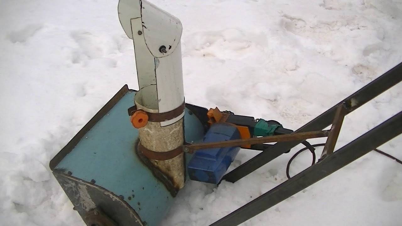 Снегоуборщик из триммера — изготовление своими руками
