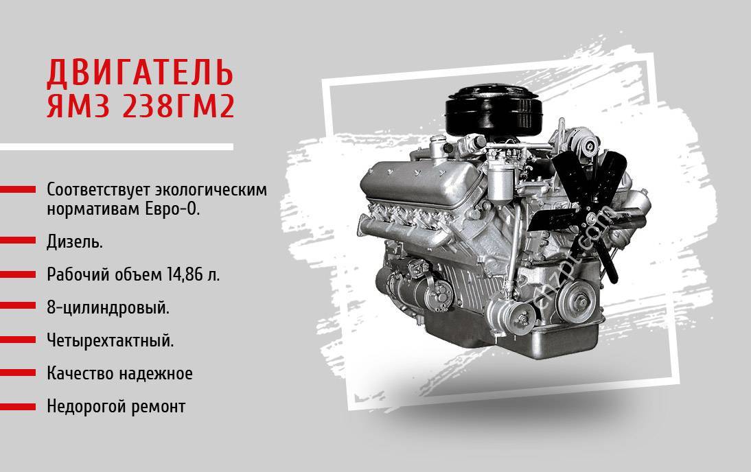 Двигатель ямз 238- технические характеристики. объем масла и расход топлива. motoran.ru