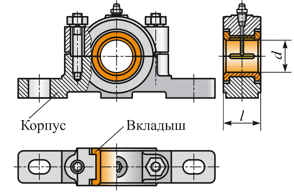 Опора вала чертеж общего вида