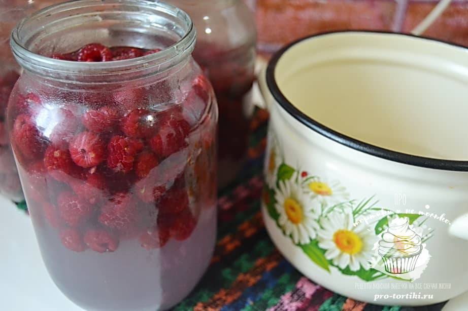Компот из вишни и малины -пошаговый рецепт с фото