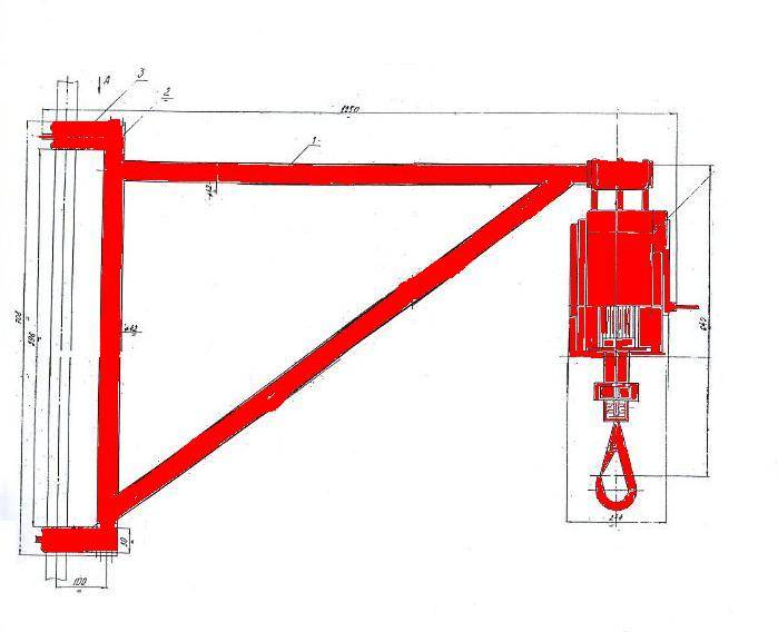 Самодельный кран для строительства частного дома чертежи