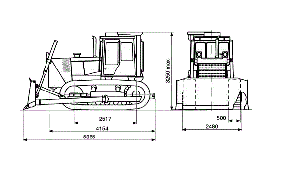 Бульдозер т-170: технические характеристики